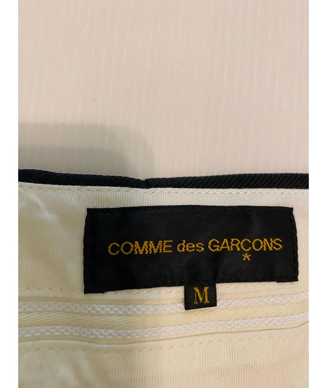 COMME DES GARÇONS Черные полиэстеровые прямые брюки, фото 3