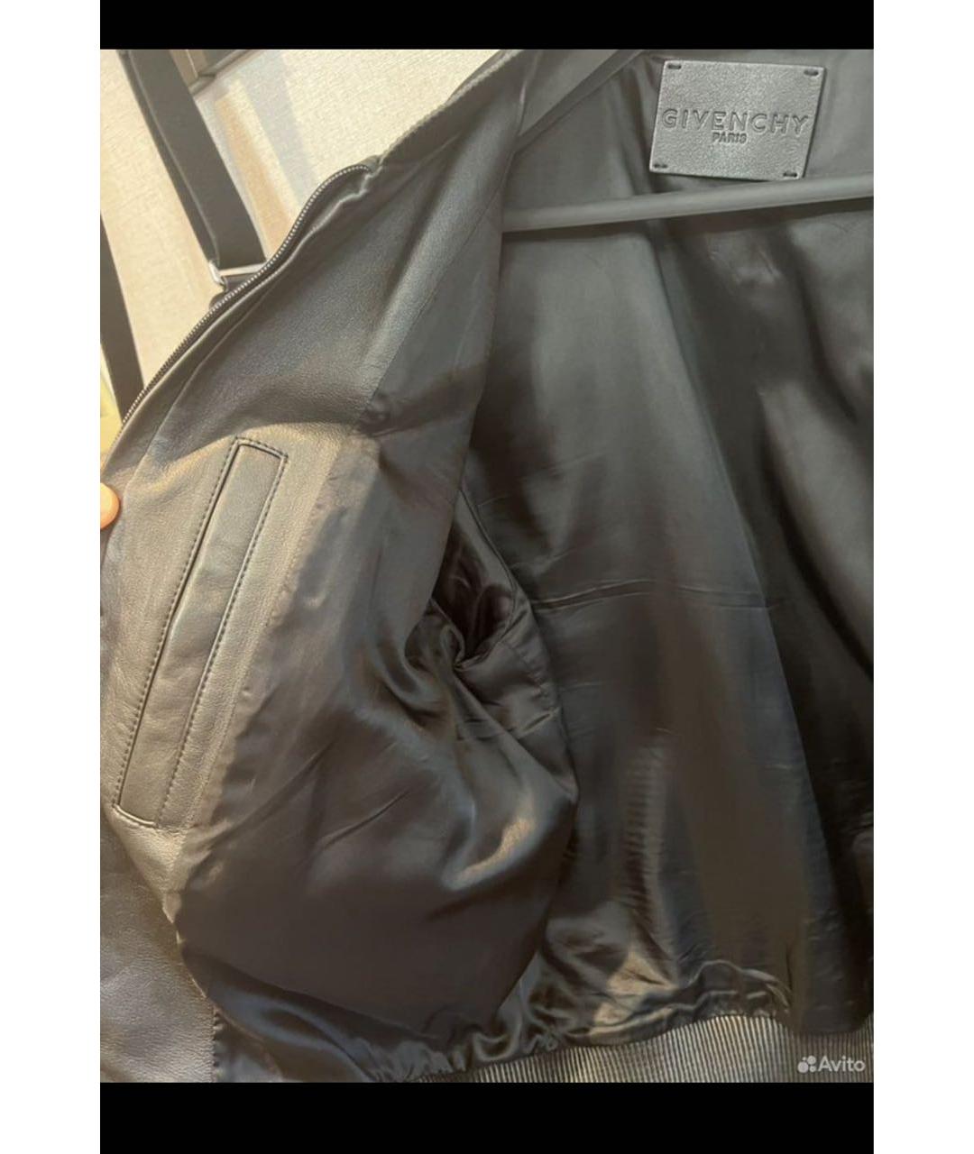 GIVENCHY Черная кожаная куртка, фото 2