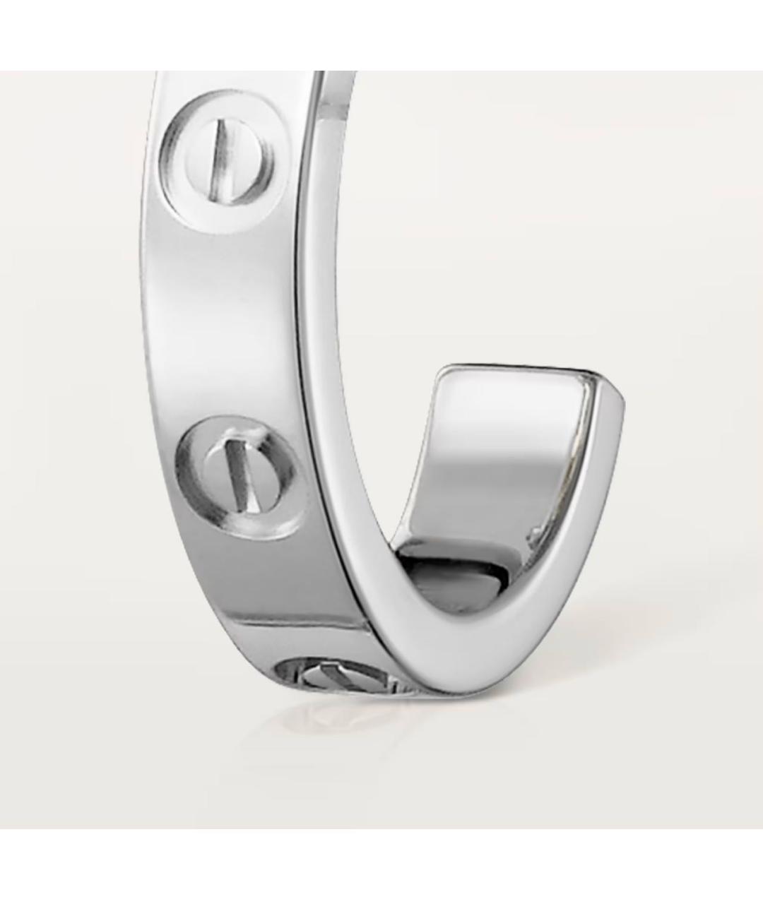 CARTIER Серебряные серьги из белого золота, фото 3