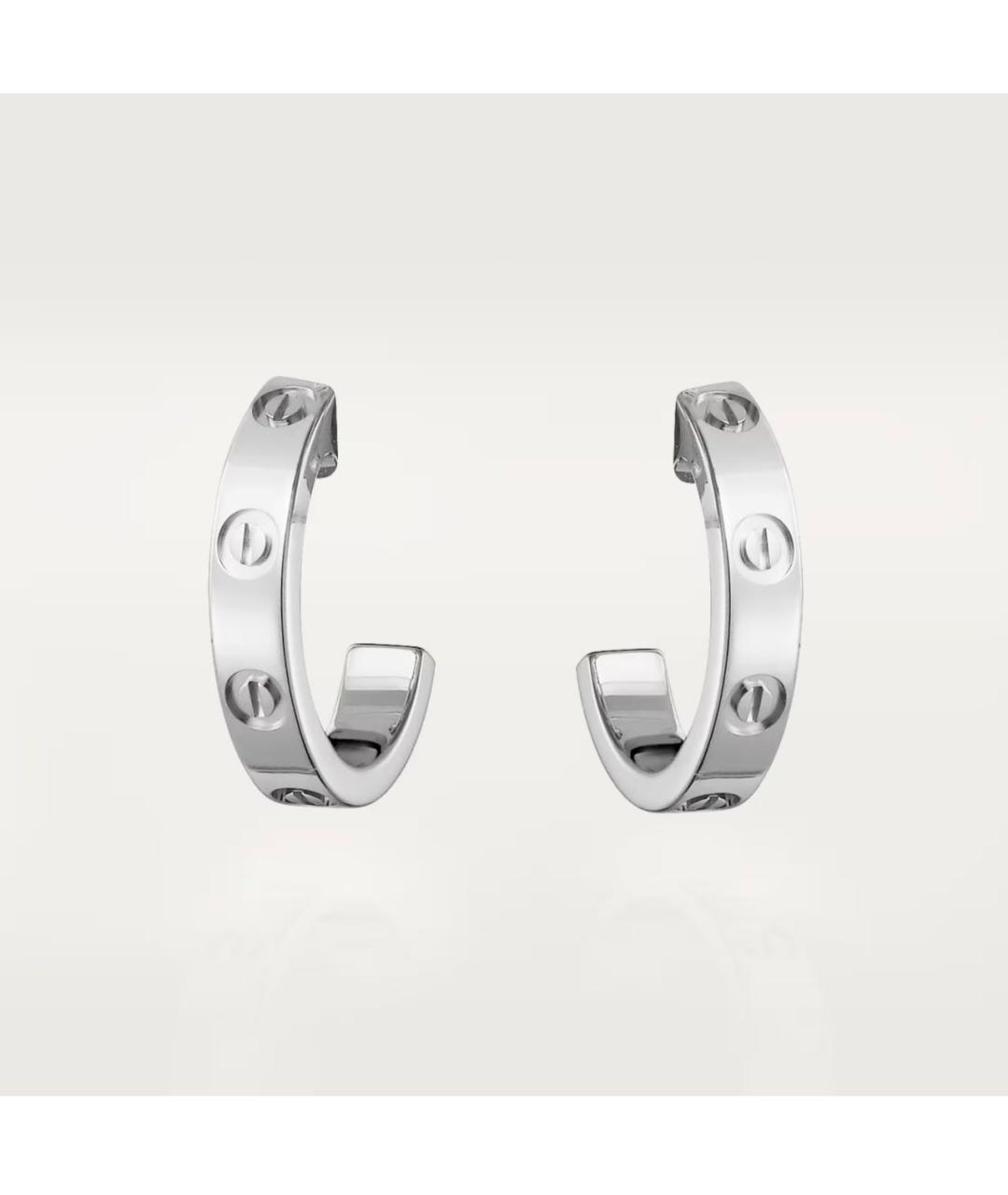 CARTIER Серебряные серьги из белого золота, фото 7
