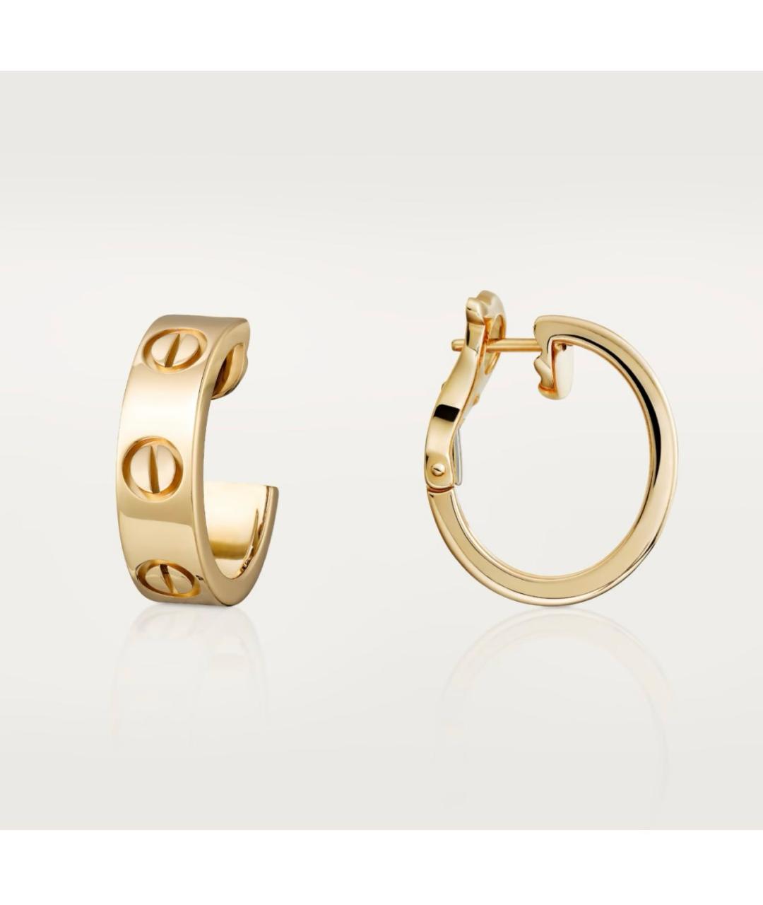 CARTIER Золотые серьги из желтого золота, фото 4