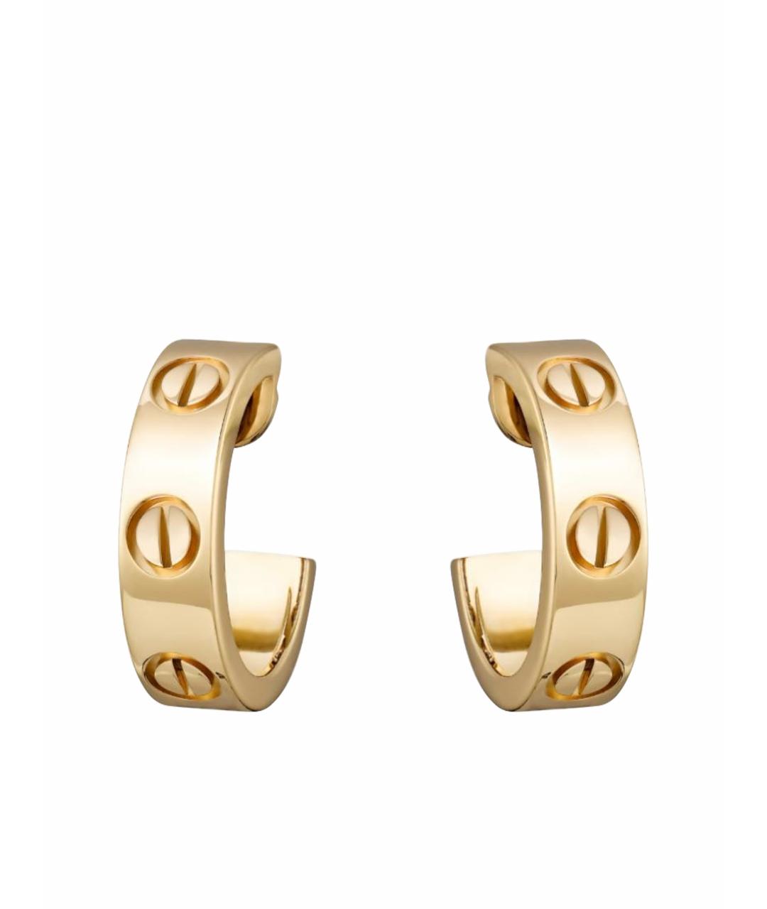 CARTIER Золотые серьги из желтого золота, фото 1