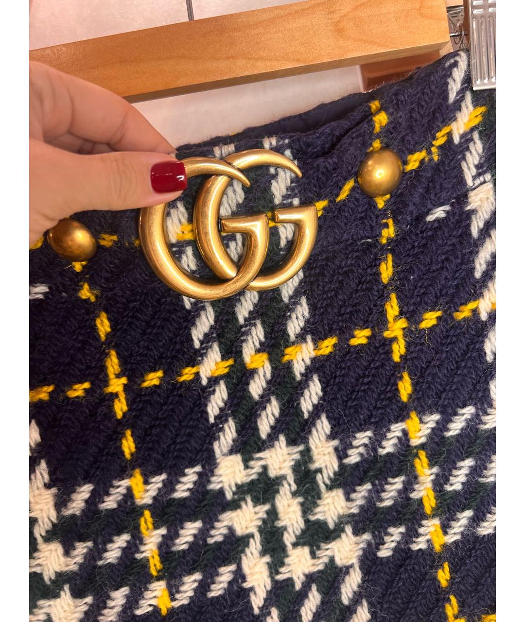 GUCCI Твидовая юбка мини, фото 4