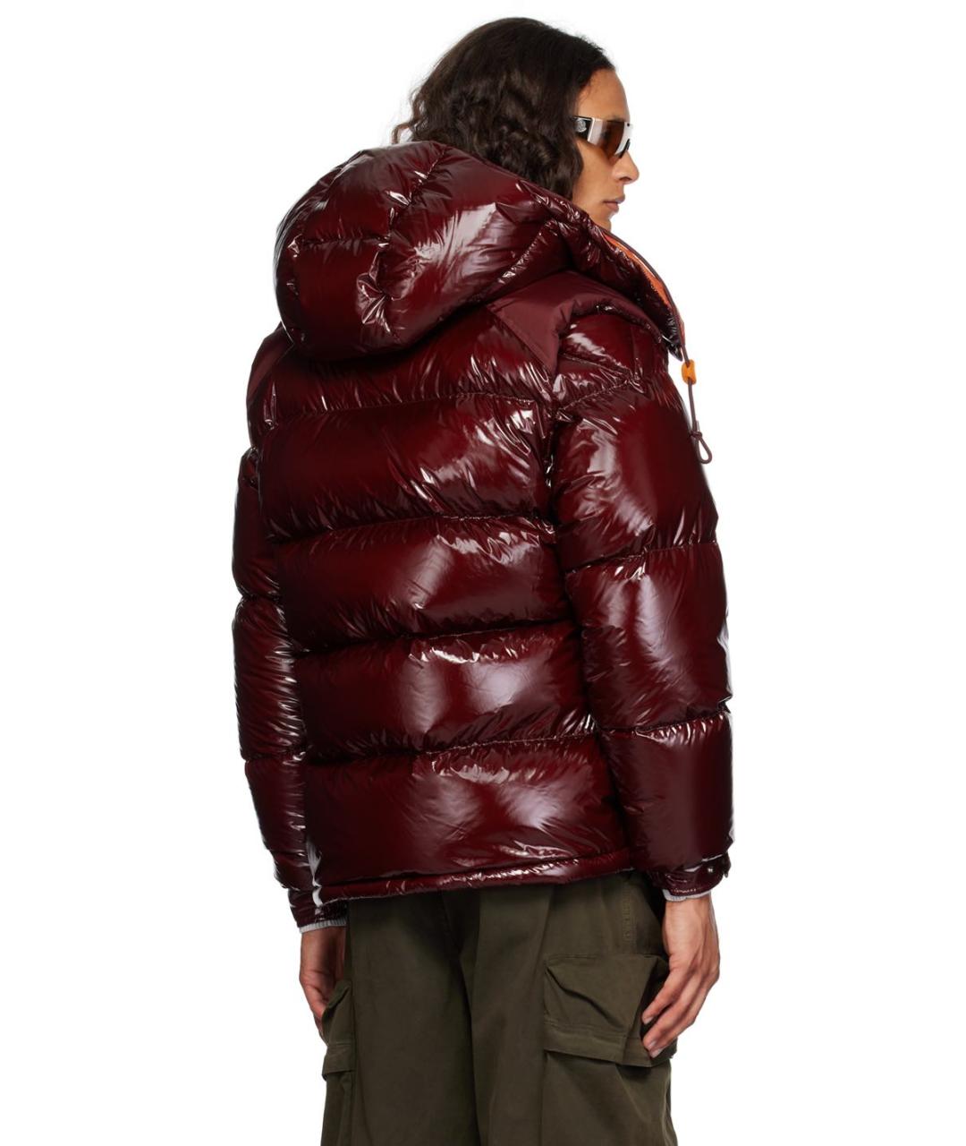 MONCLER Бордовый пуховик, фото 8