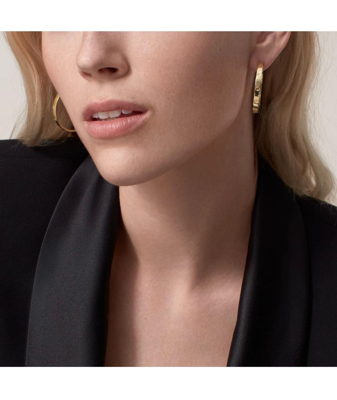 CARTIER Золотые серьги из желтого золота, фото 2