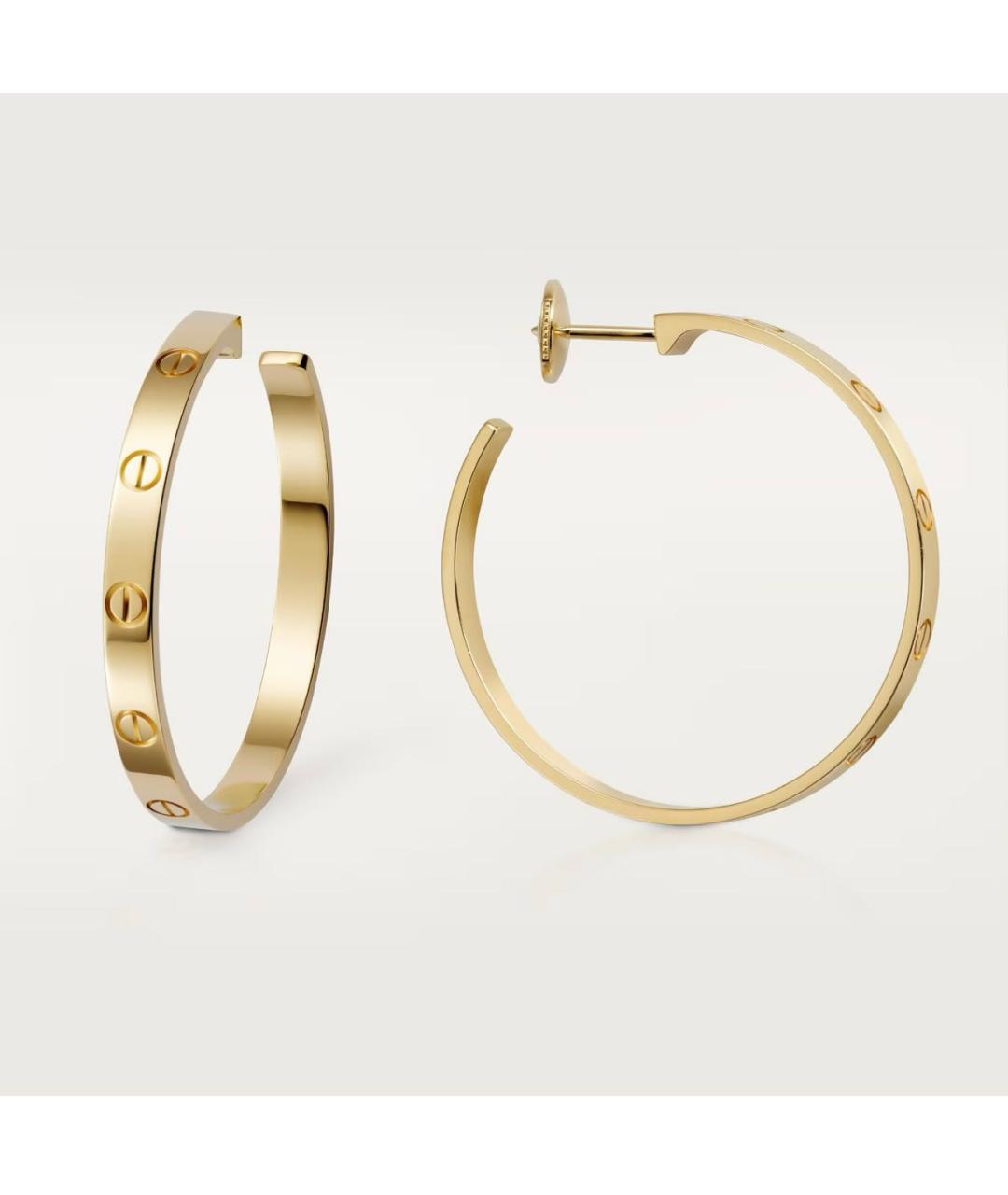 CARTIER Золотые серьги из желтого золота, фото 5