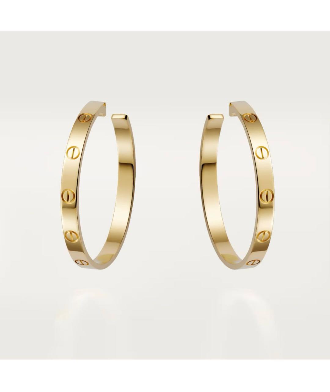 CARTIER Золотые серьги из желтого золота, фото 7