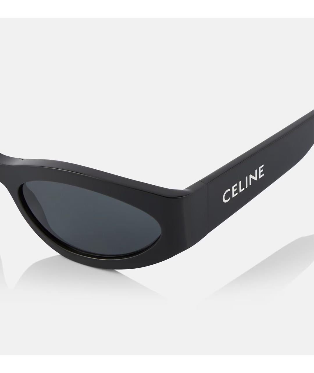 CELINE Черные пластиковые солнцезащитные очки, фото 3