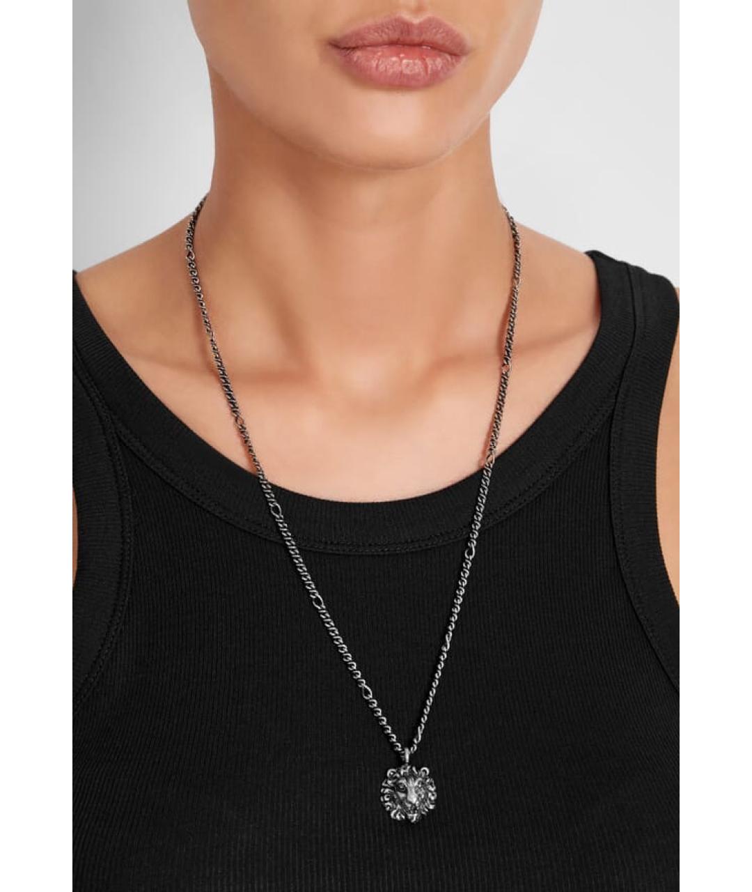 GUCCI Серебряное колье, фото 3