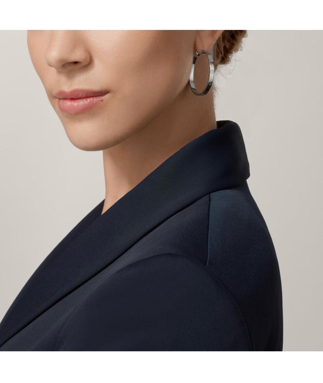 CARTIER Серебряные серьги из белого золота, фото 2