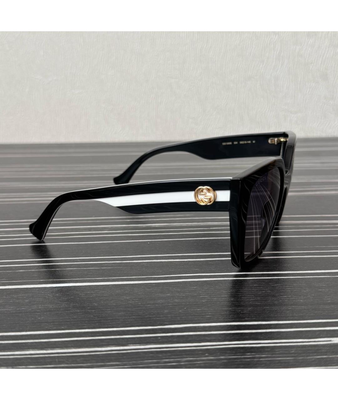 GUCCI Черные пластиковые солнцезащитные очки, фото 2