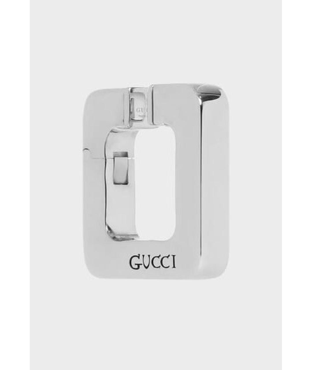 GUCCI Серебряные серьги, фото 2