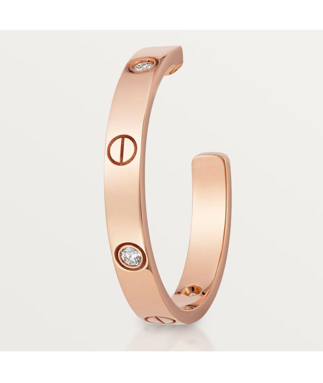 CARTIER Розовые серьги из розового золота, фото 3