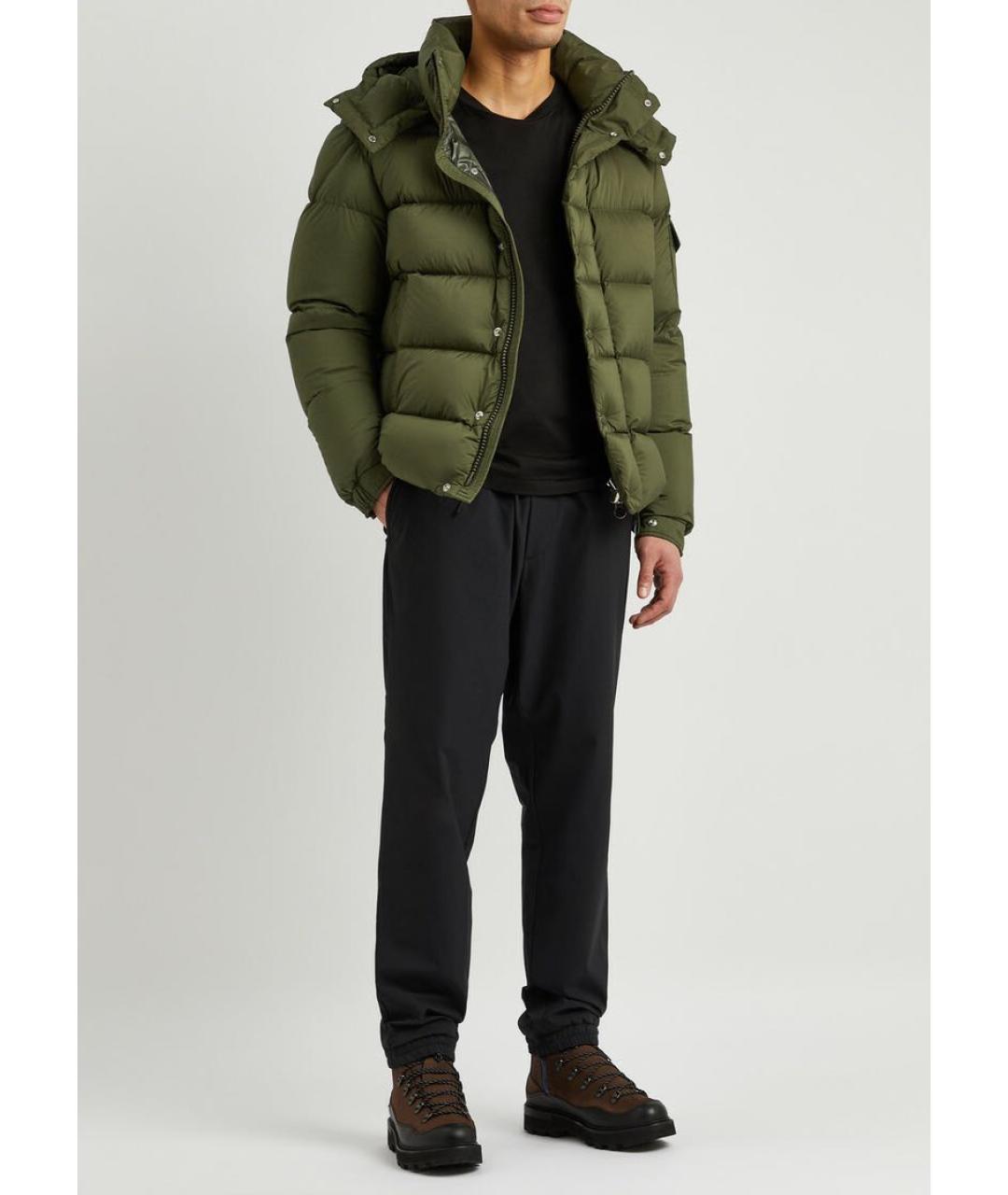 MONCLER Хаки пуховик, фото 4