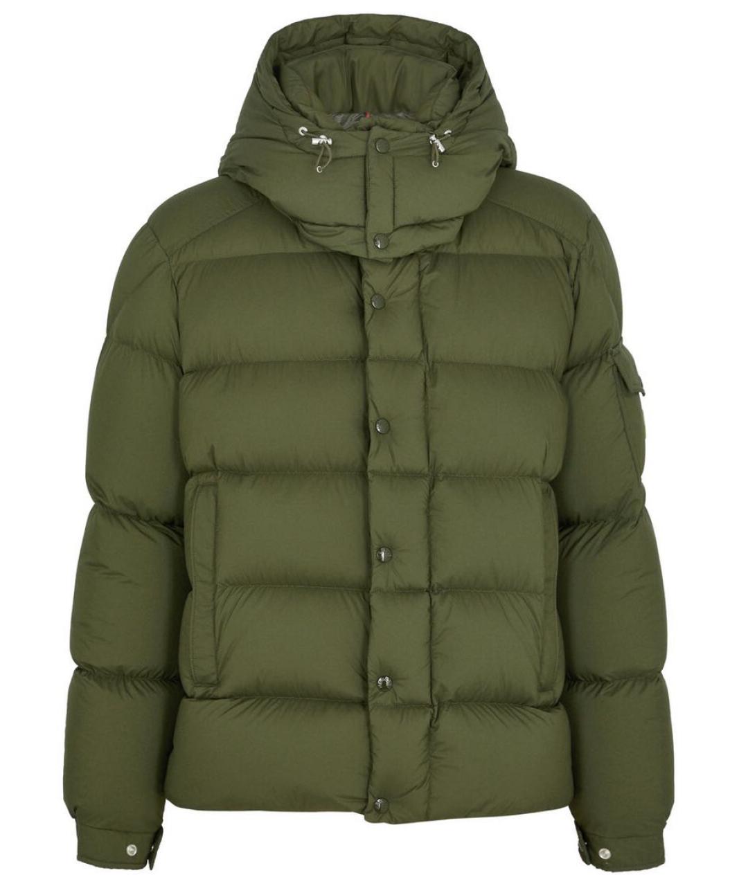 MONCLER Хаки пуховик, фото 1