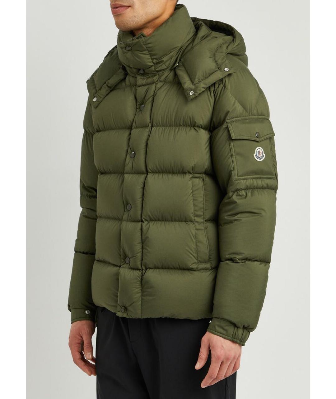 MONCLER Хаки пуховик, фото 3