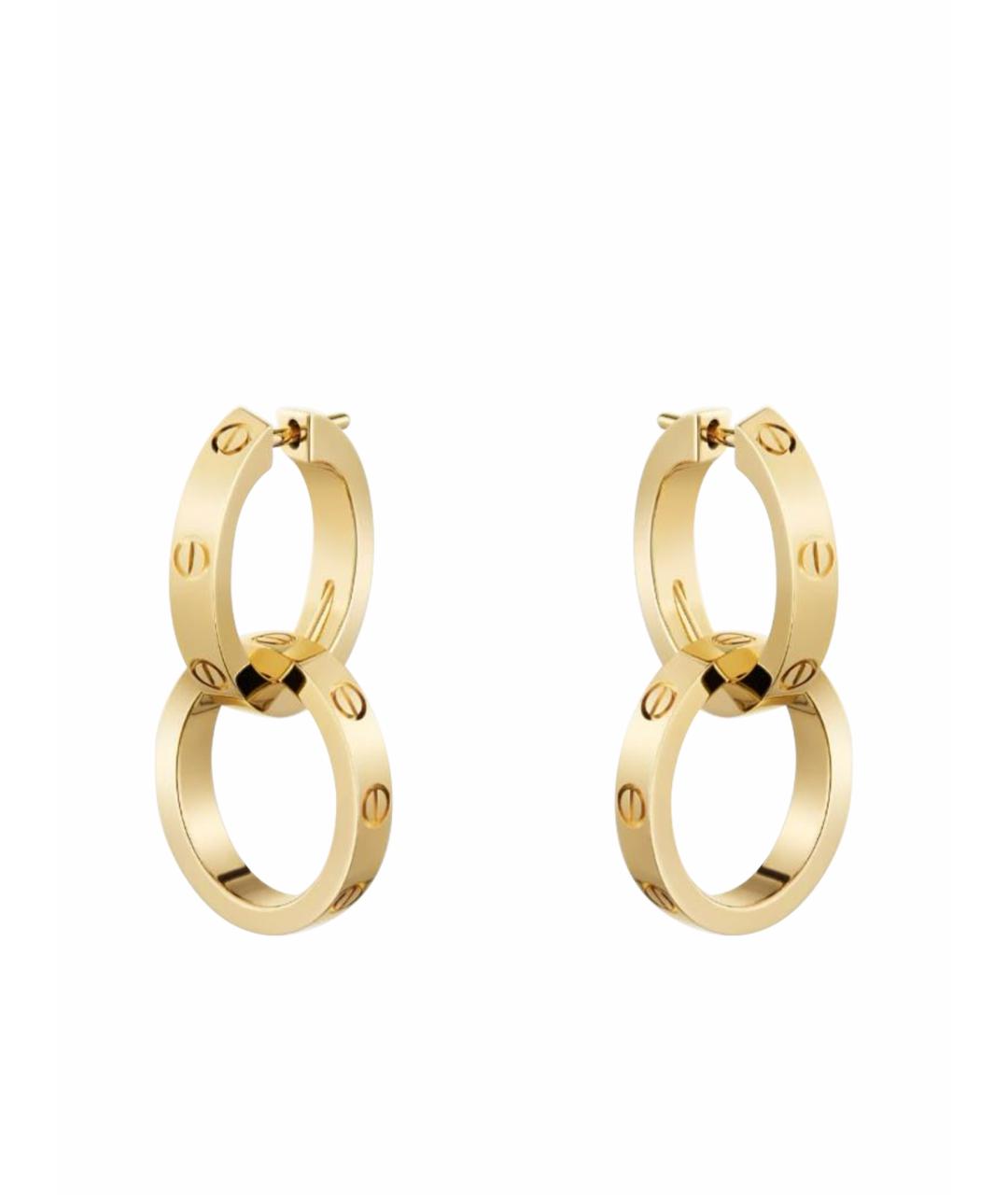 CARTIER Золотые серьги из желтого золота, фото 1