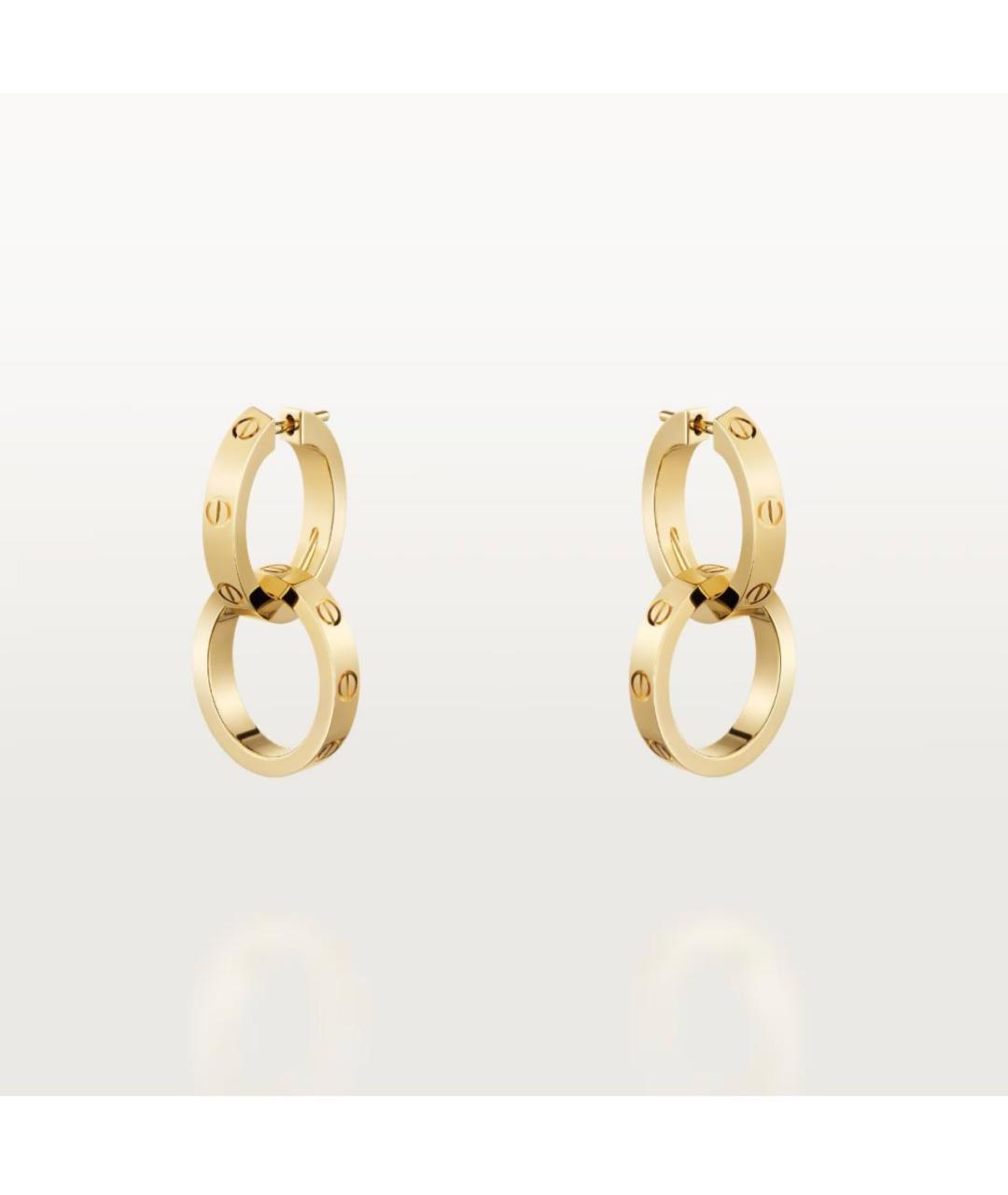 CARTIER Золотые серьги из желтого золота, фото 5