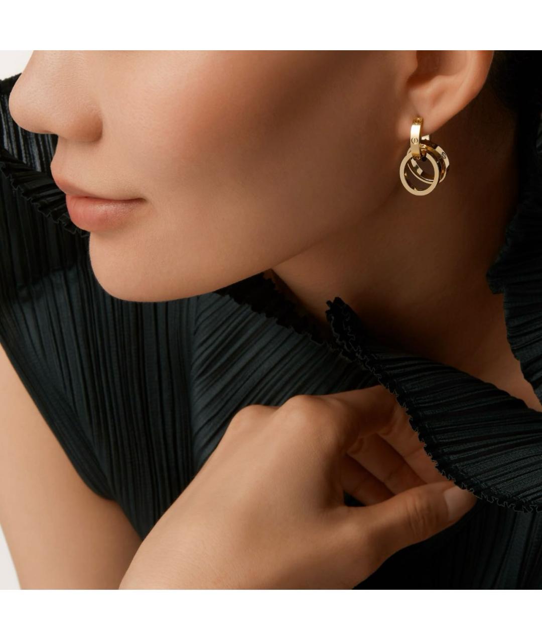 CARTIER Золотые серьги из желтого золота, фото 4