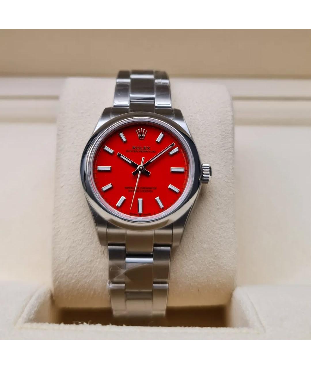 ROLEX Красные часы, фото 2