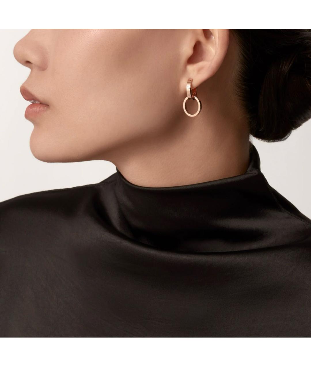 CARTIER Розовые серьги из розового золота, фото 2
