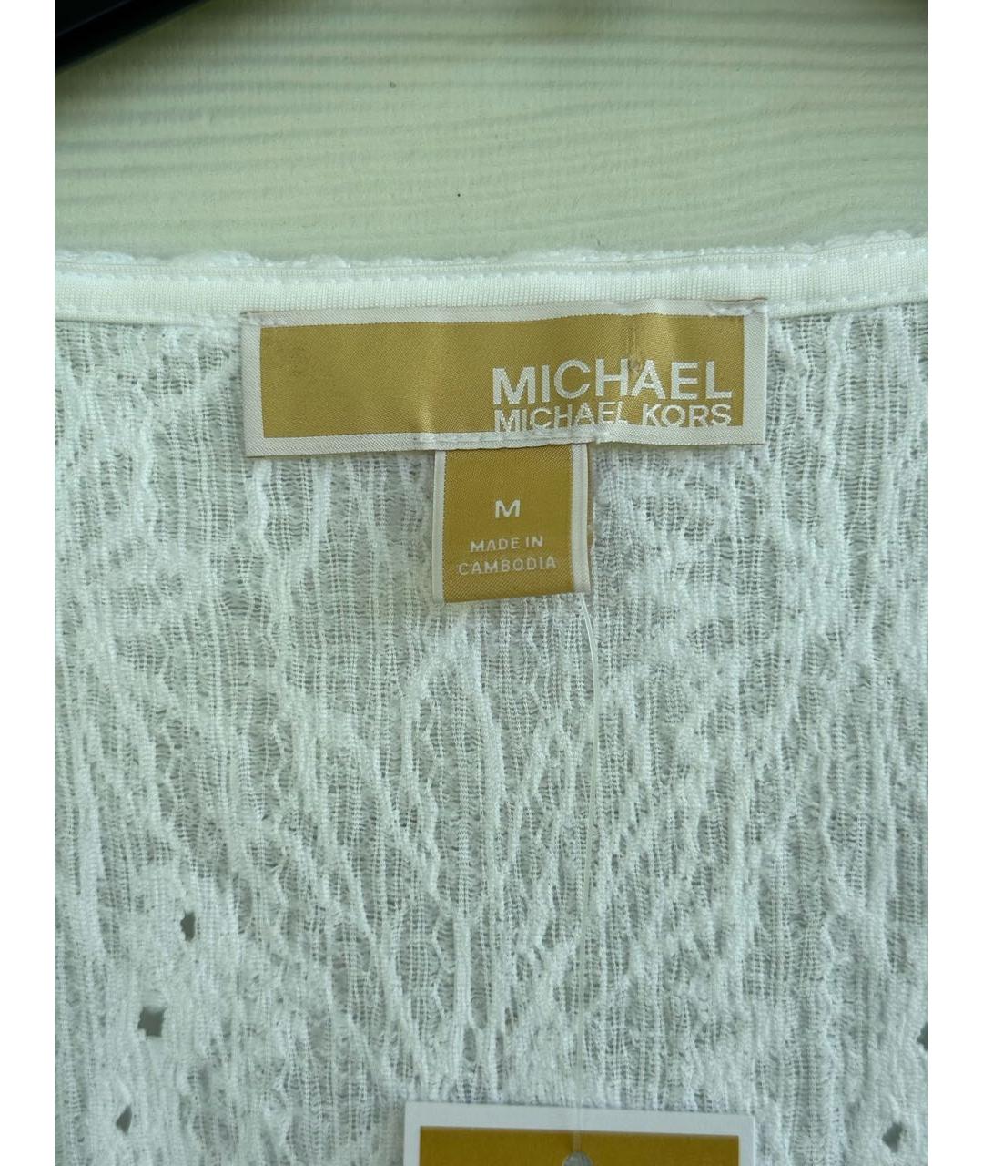 MICHAEL KORS Белый полиэстеровый сарафан, фото 5