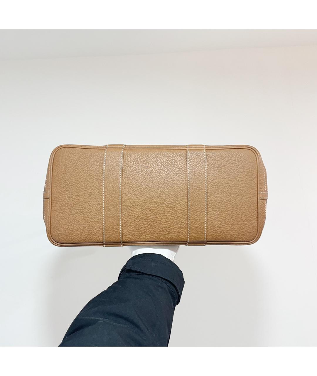 HERMES Коричневая кожаная сумка через плечо, фото 4