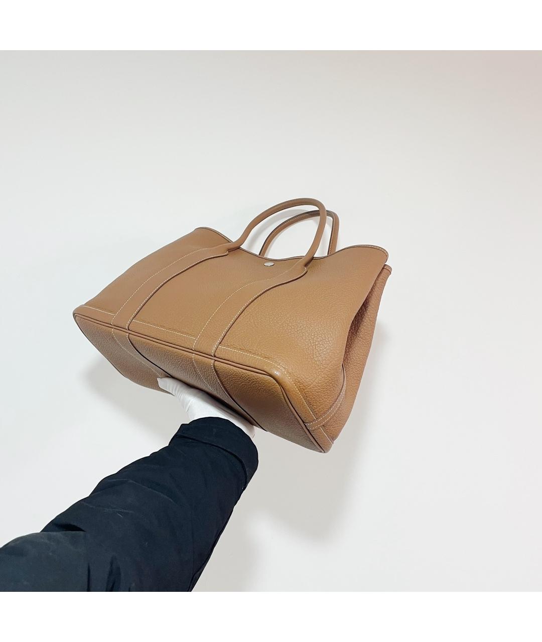 HERMES Коричневая кожаная сумка через плечо, фото 2