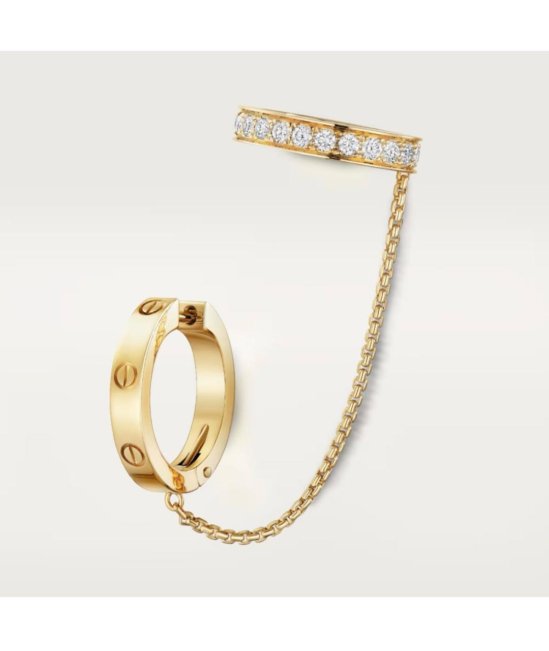 CARTIER Золотые серьги из желтого золота, фото 7