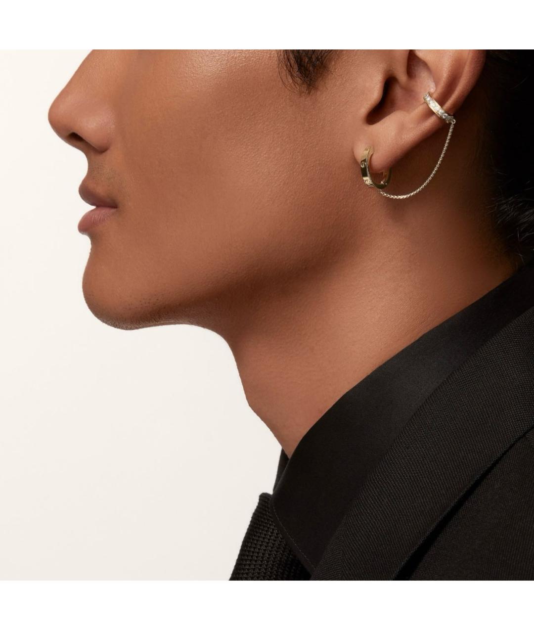 CARTIER Золотые серьги из желтого золота, фото 2