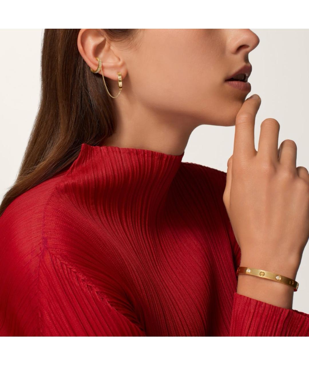 CARTIER Золотые серьги из желтого золота, фото 3