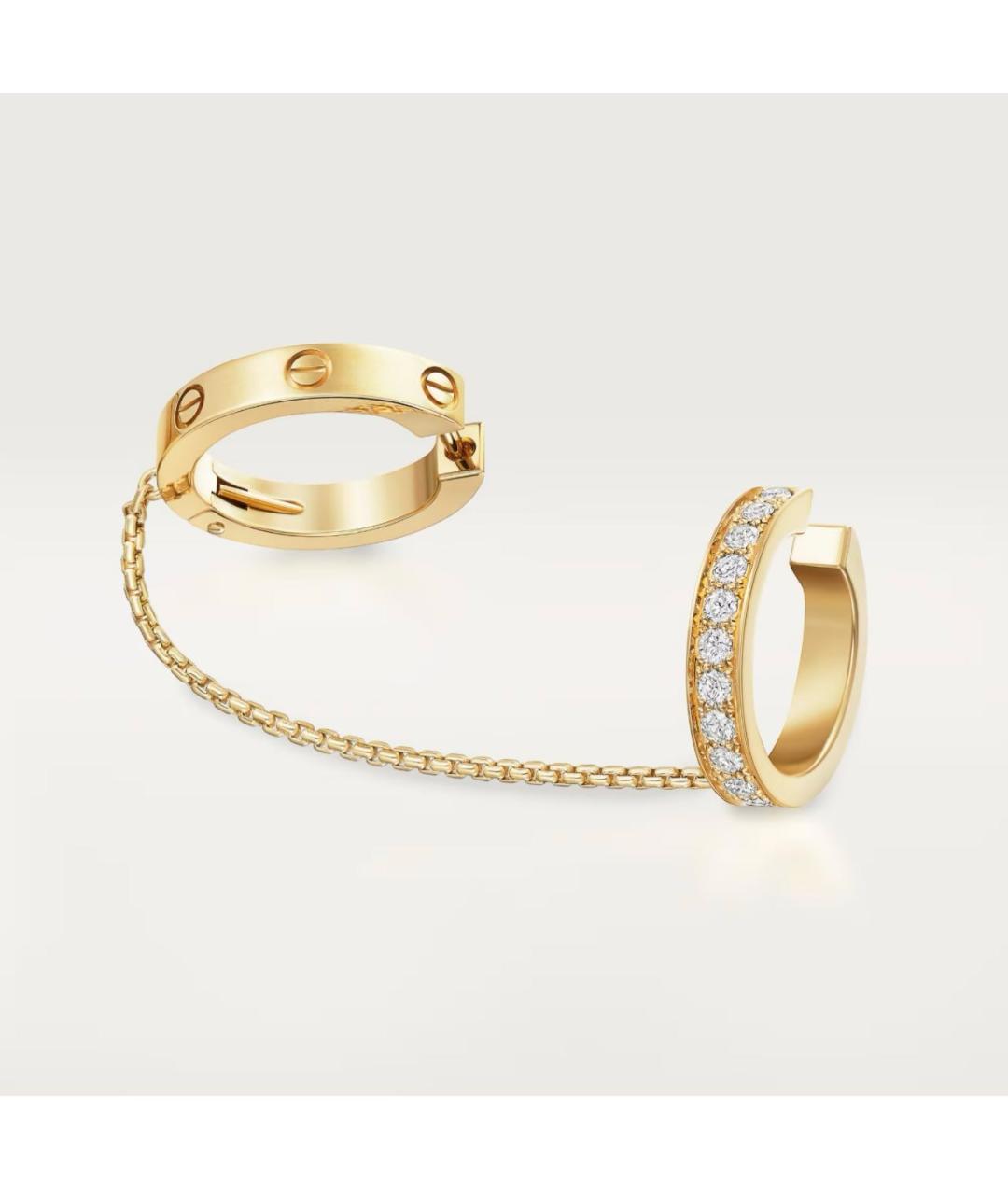 CARTIER Золотые серьги из желтого золота, фото 5