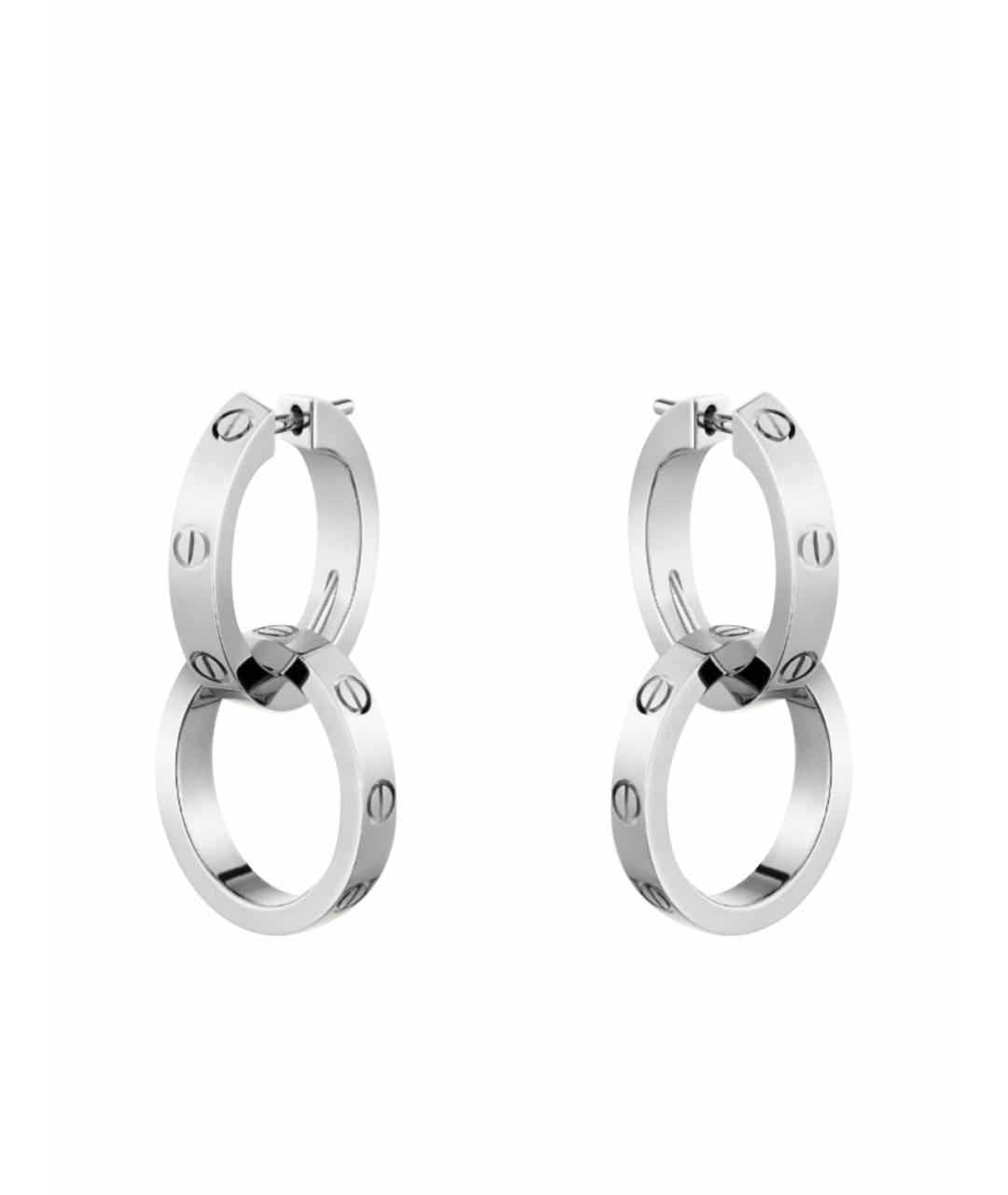 CARTIER Серебряные серьги из белого золота, фото 1