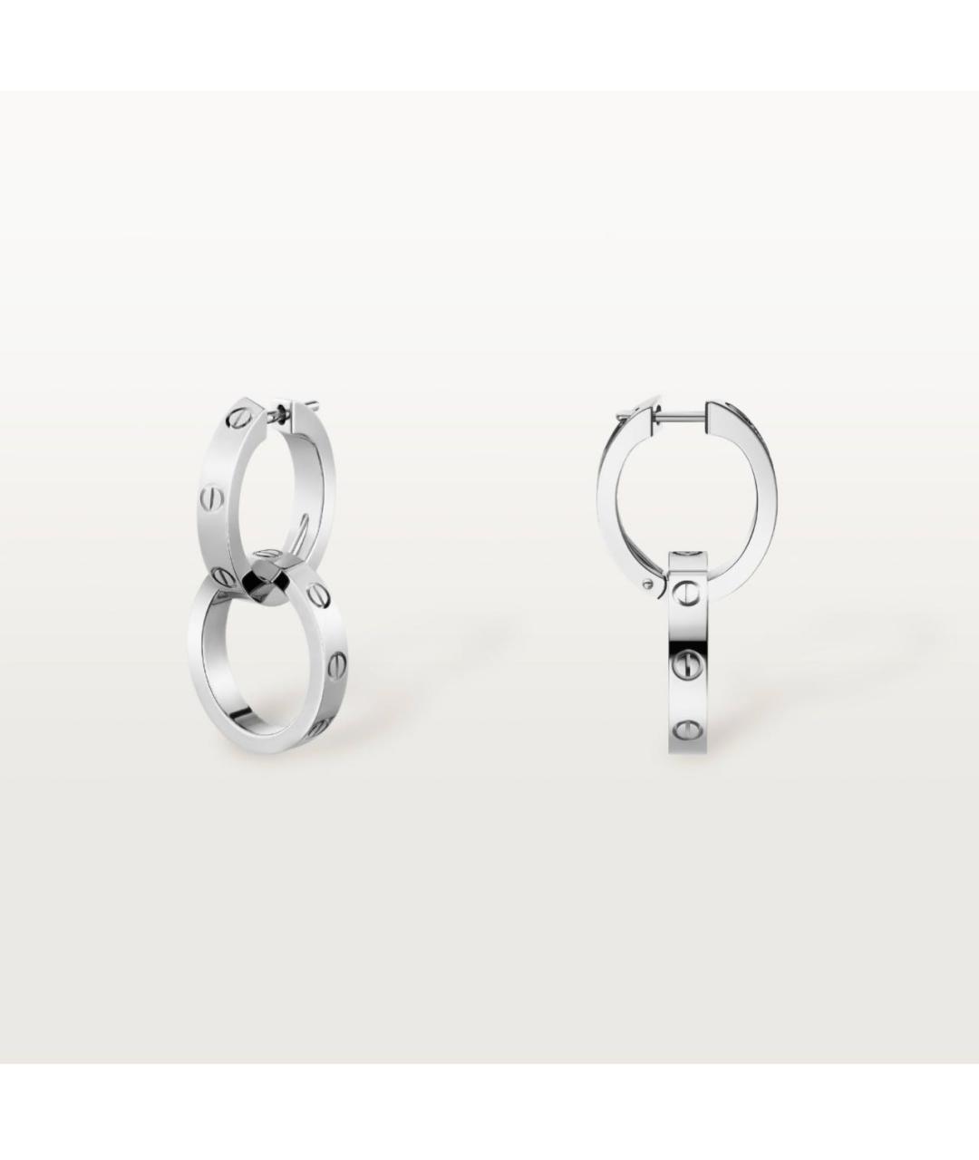 CARTIER Серебряные серьги из белого золота, фото 6