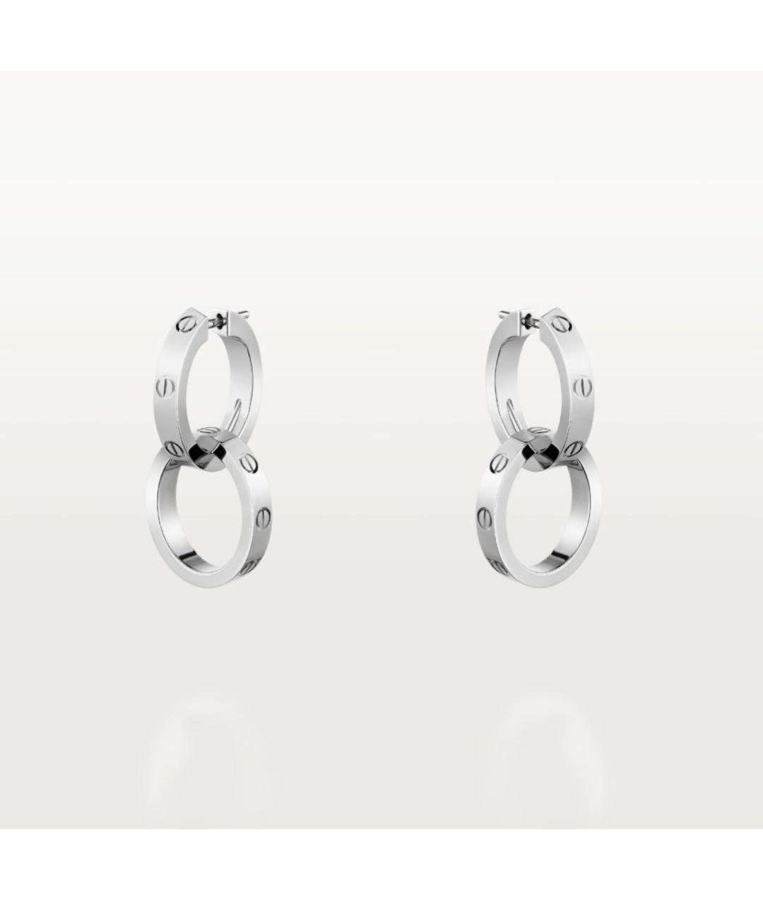 CARTIER Серебряные серьги из белого золота, фото 9