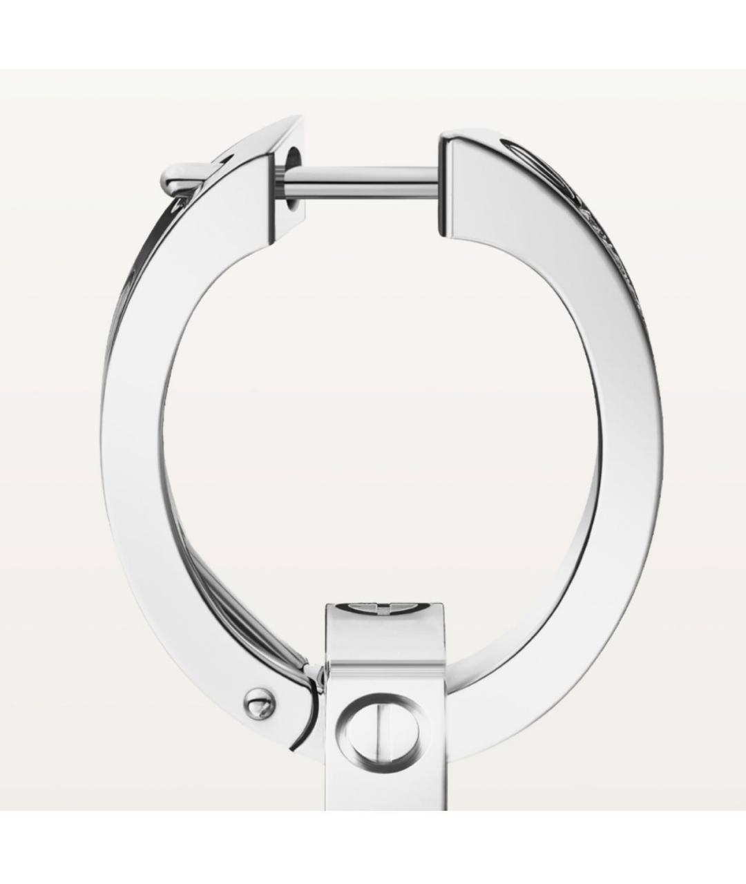 CARTIER Серебряные серьги из белого золота, фото 5