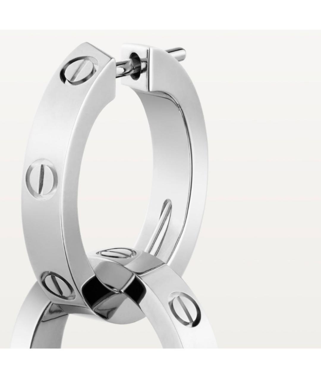 CARTIER Серебряные серьги из белого золота, фото 7