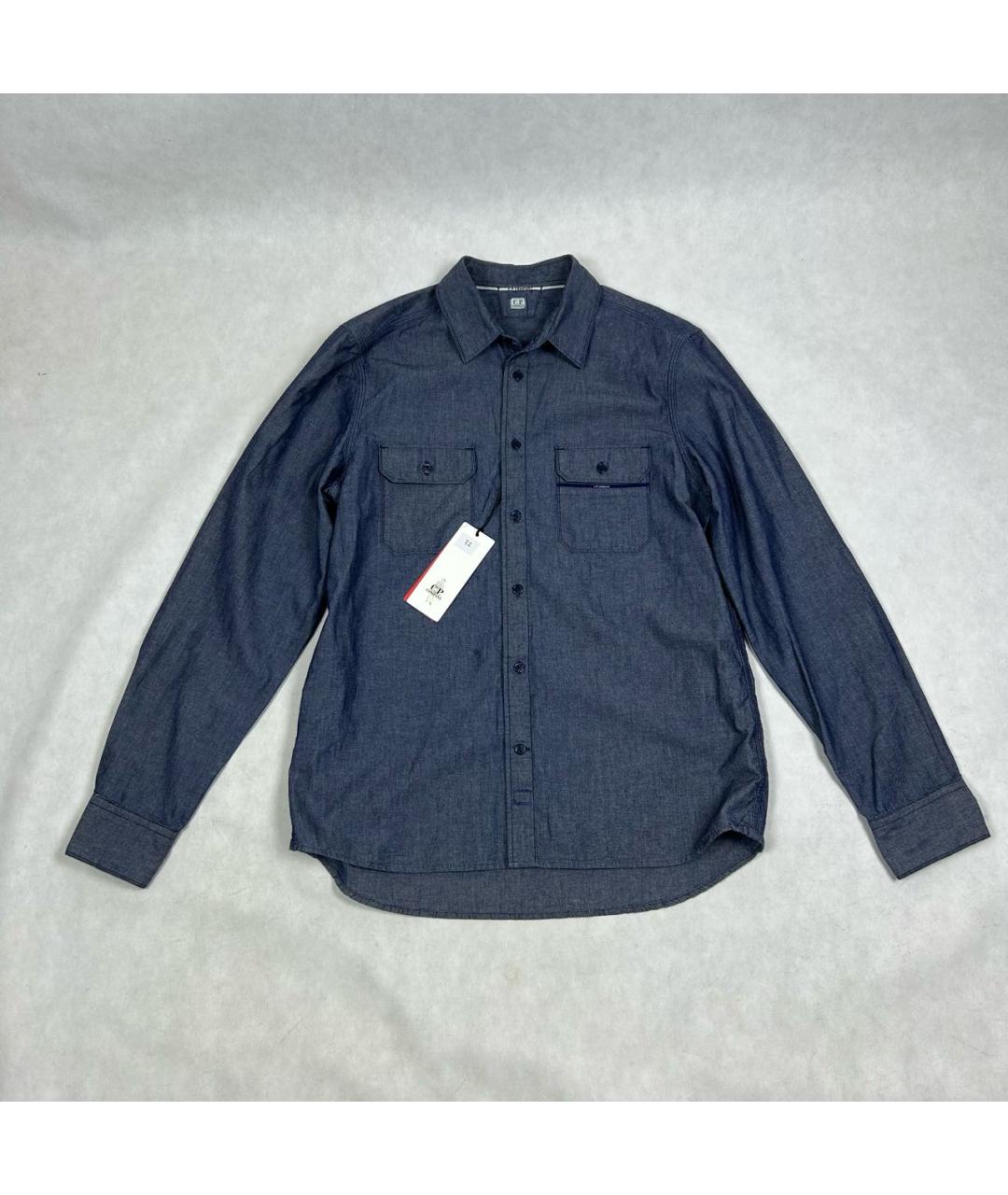 CP COMPANY Синяя хлопковая кэжуал рубашка, фото 6