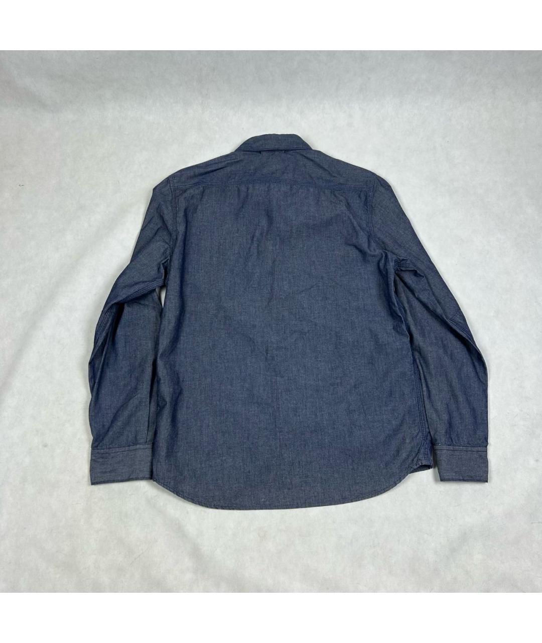 CP COMPANY Синяя хлопковая кэжуал рубашка, фото 4