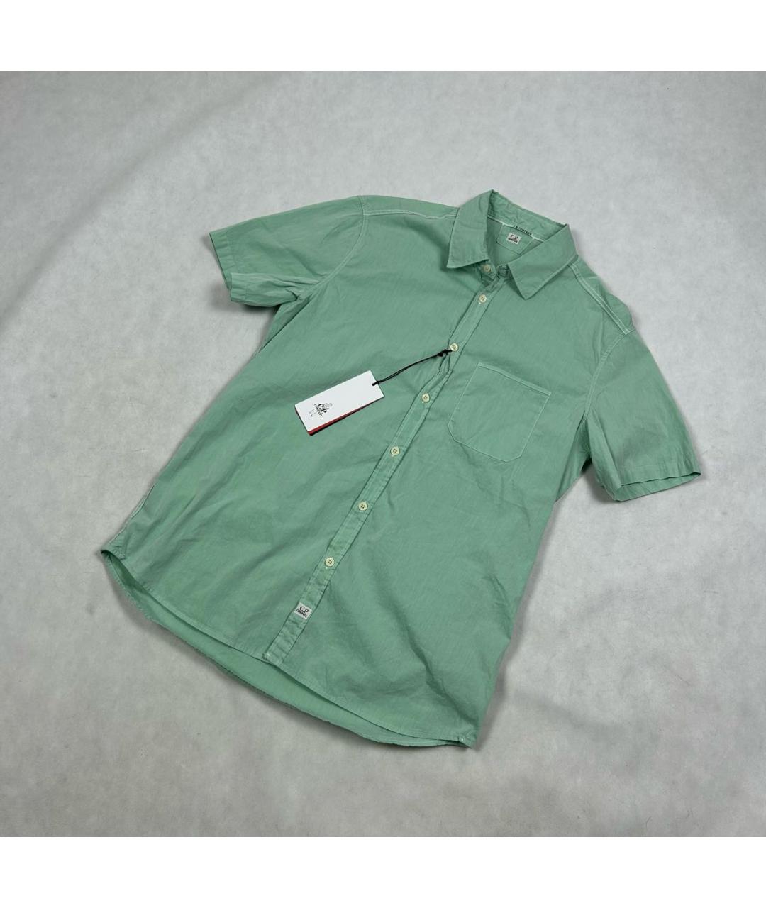 CP COMPANY Бирюзовая хлопковая кэжуал рубашка, фото 2