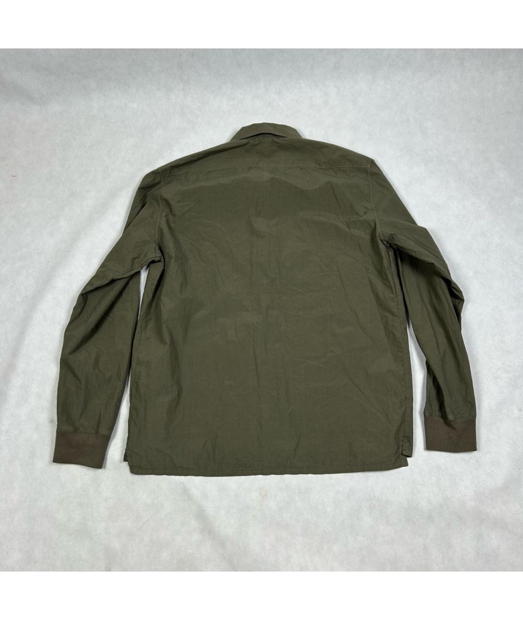 CP COMPANY Хаки хлопковая кэжуал рубашка, фото 4