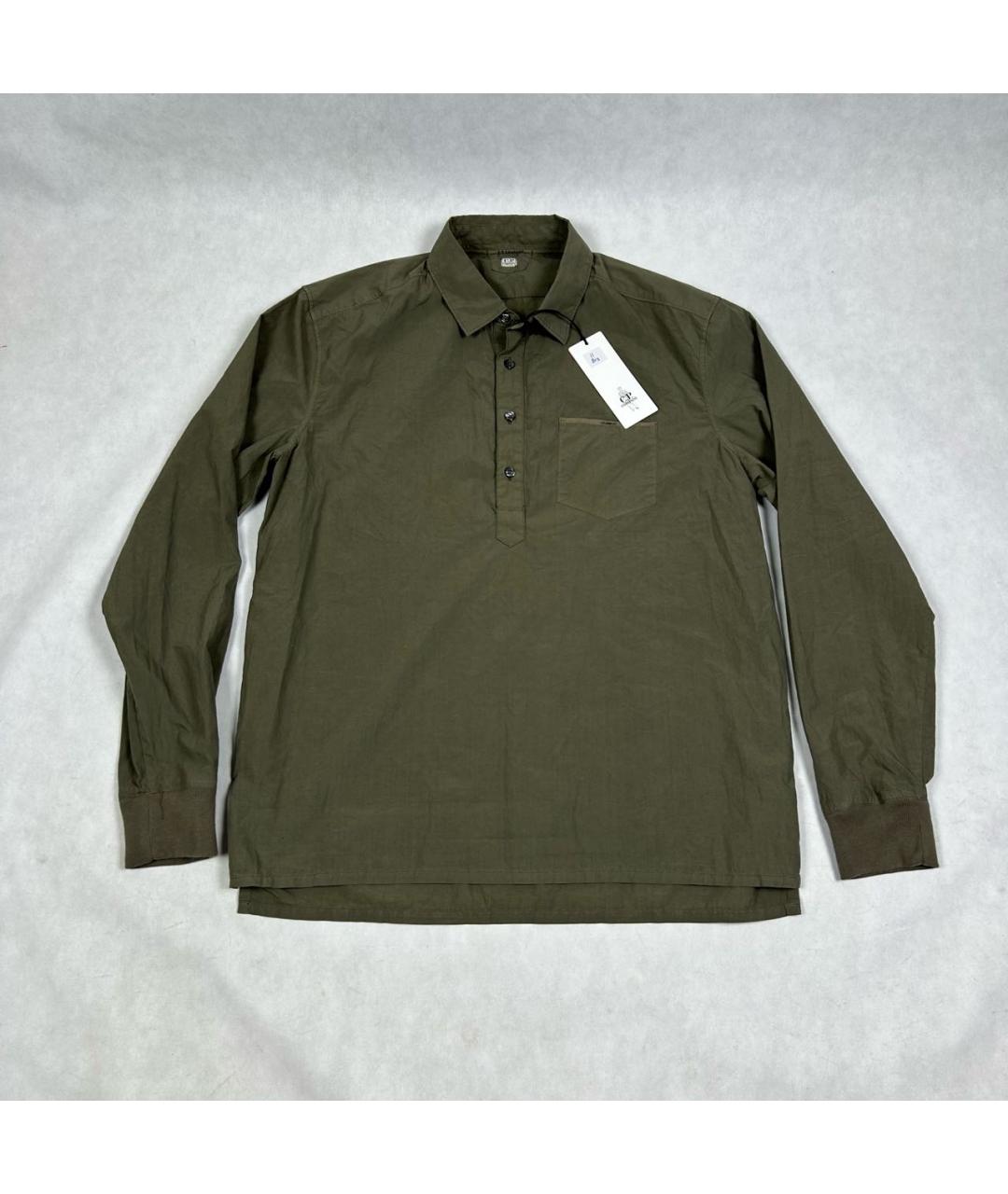 CP COMPANY Хаки хлопковая кэжуал рубашка, фото 6