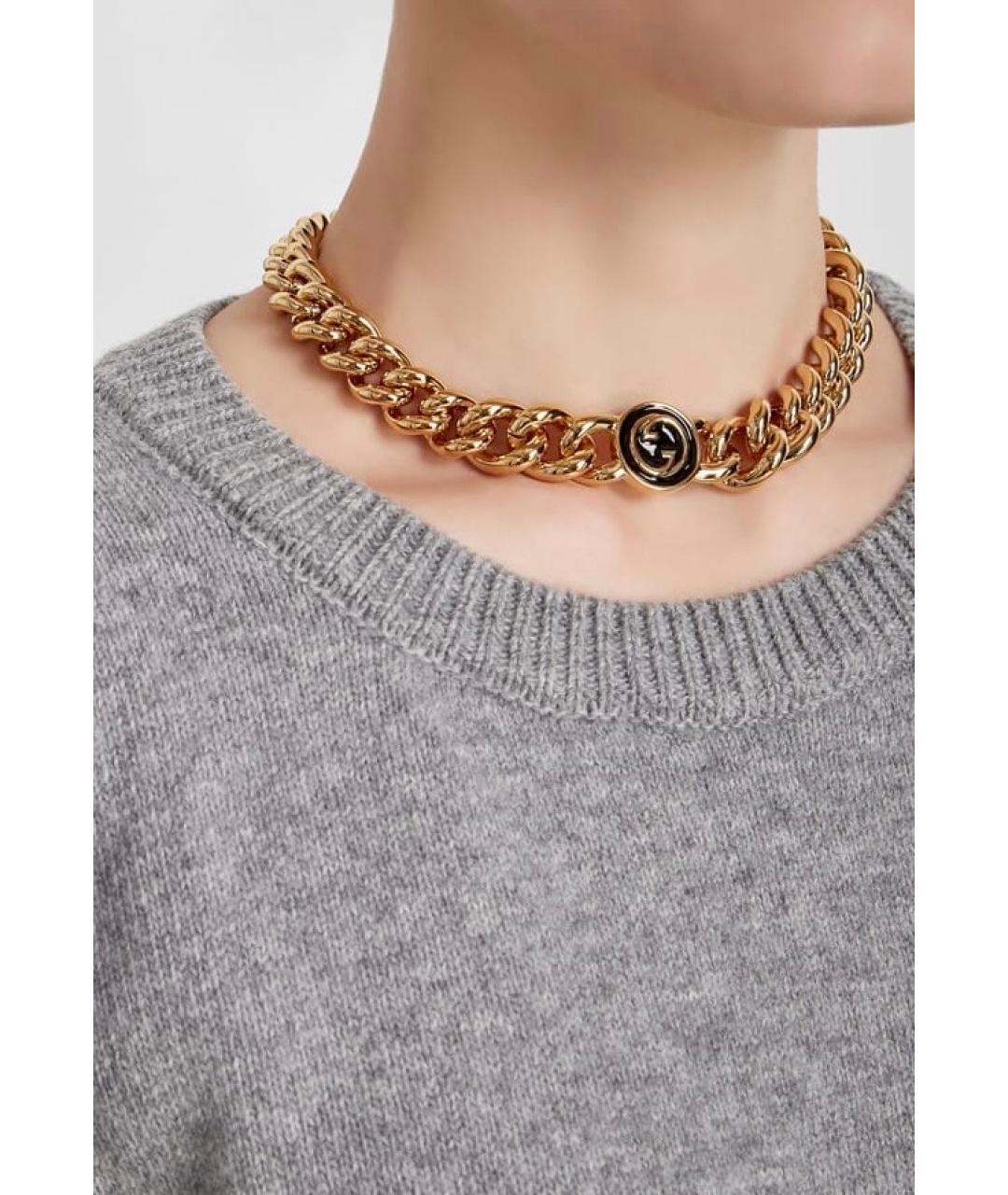 GUCCI Золотое колье, фото 3