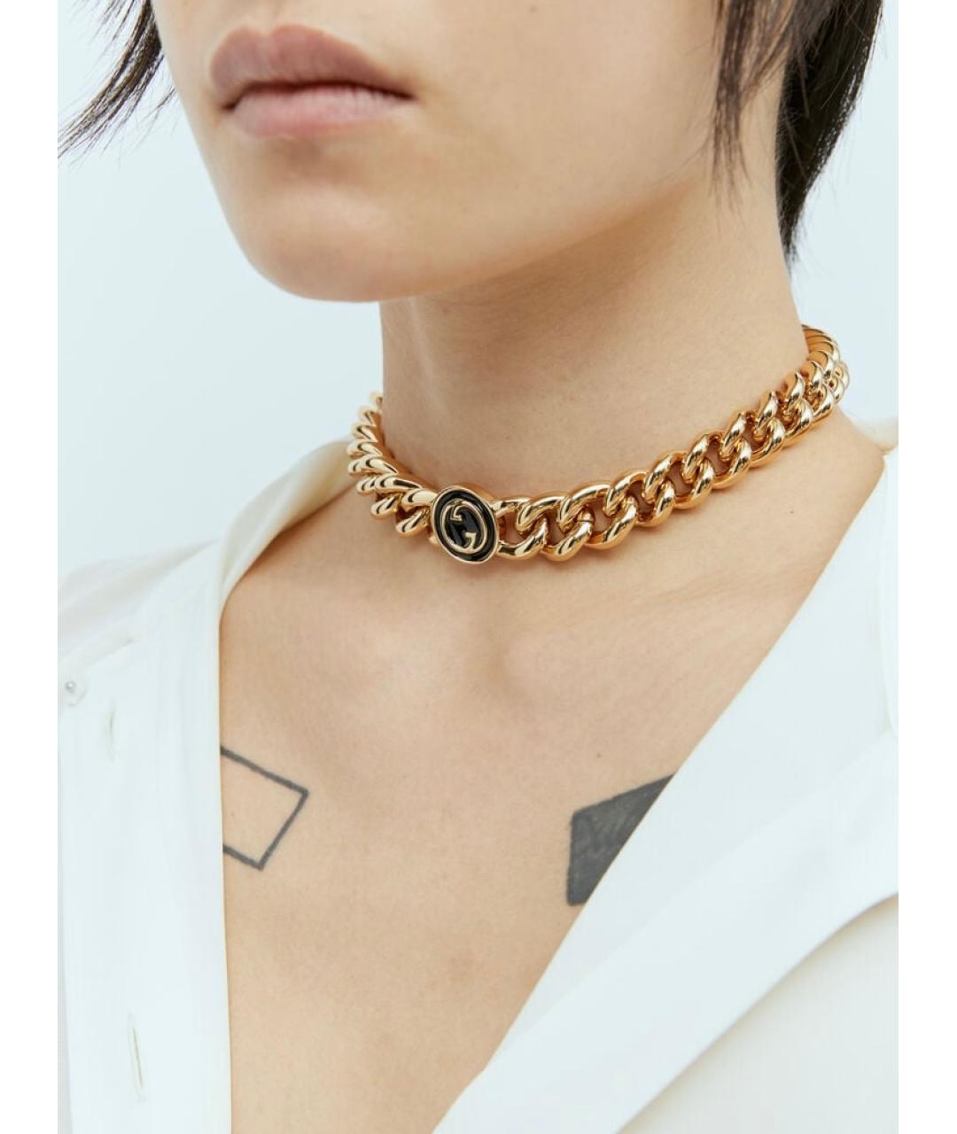 GUCCI Золотое колье, фото 4