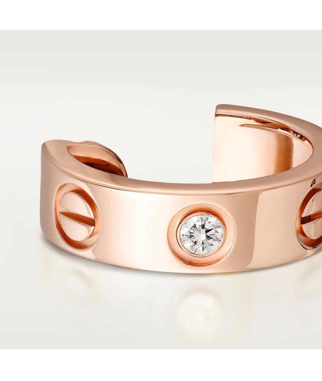 CARTIER Розовые серьги из розового золота, фото 3
