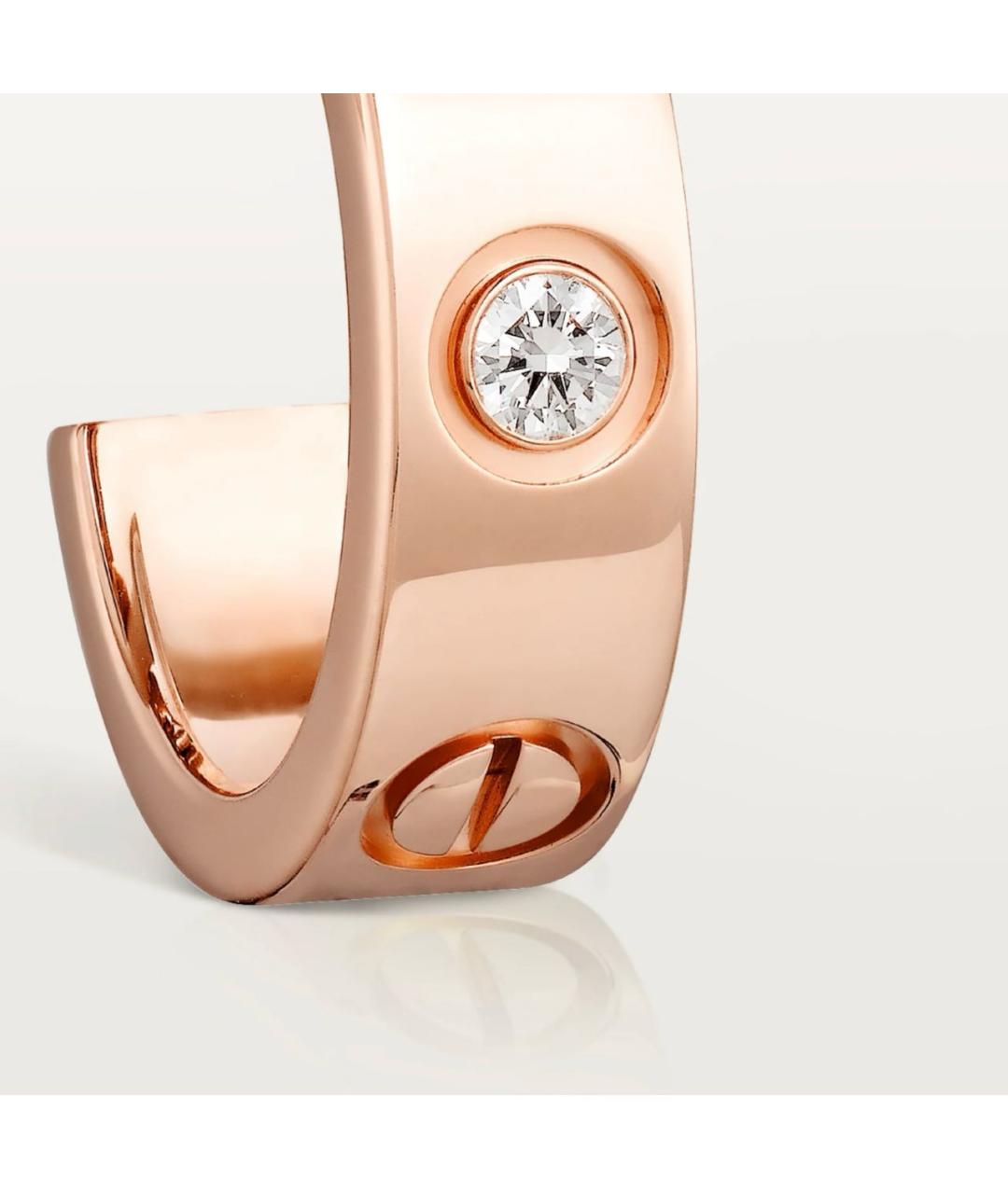 CARTIER Розовые серьги из розового золота, фото 4