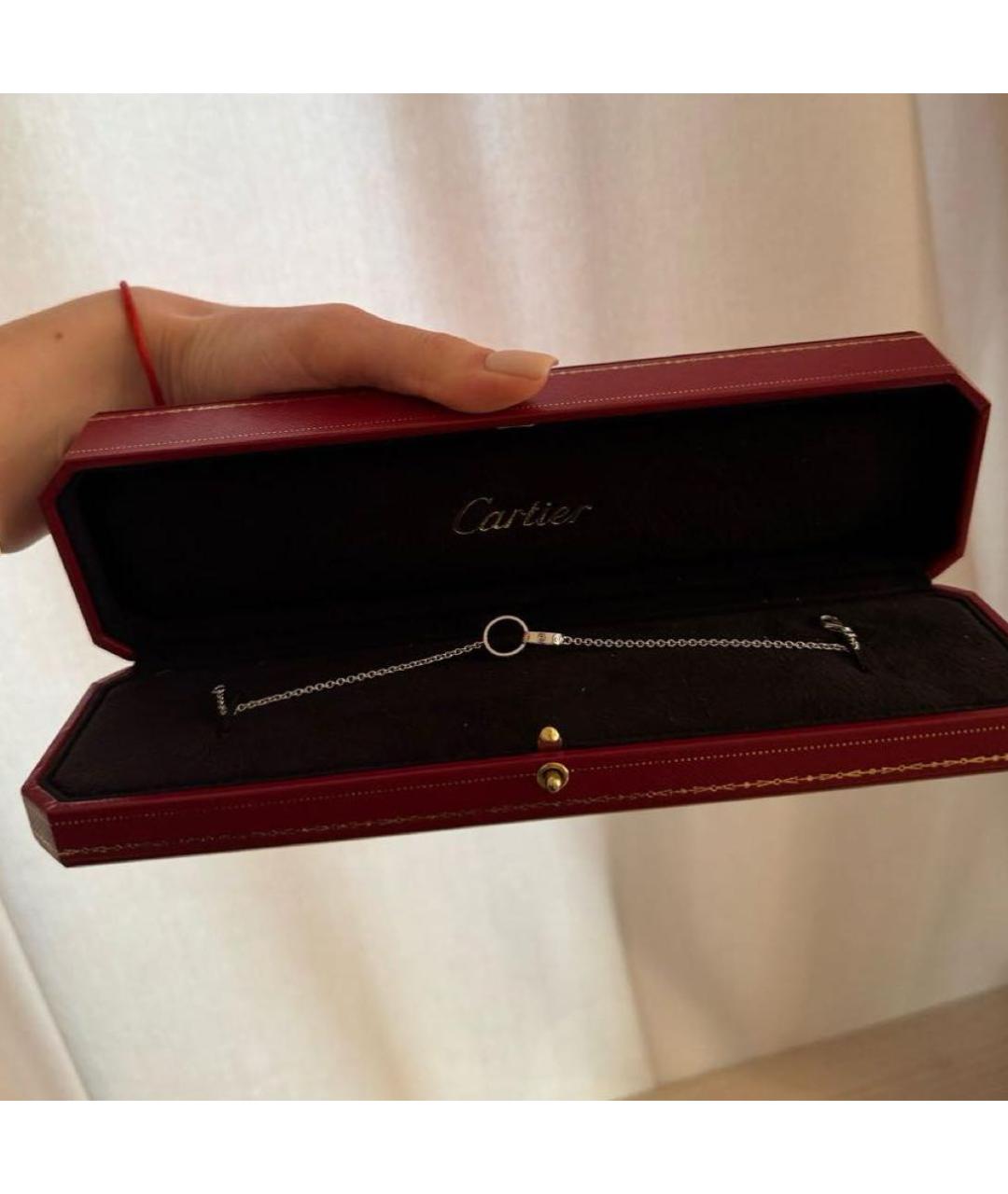 CARTIER Серебрянный браслет из белого золота, фото 4