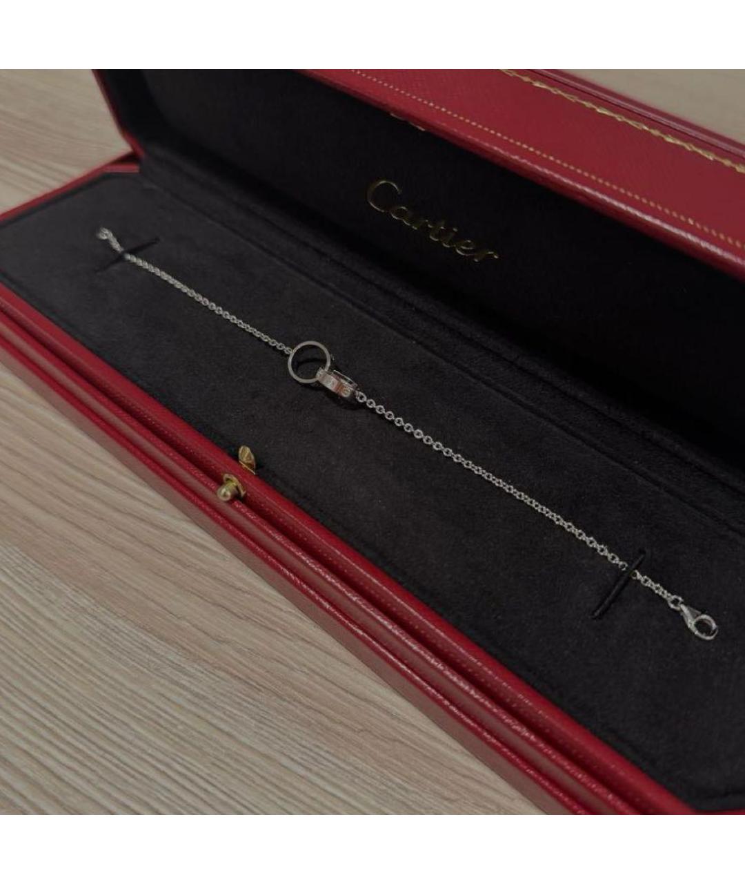 CARTIER Серебрянный браслет из белого золота, фото 3