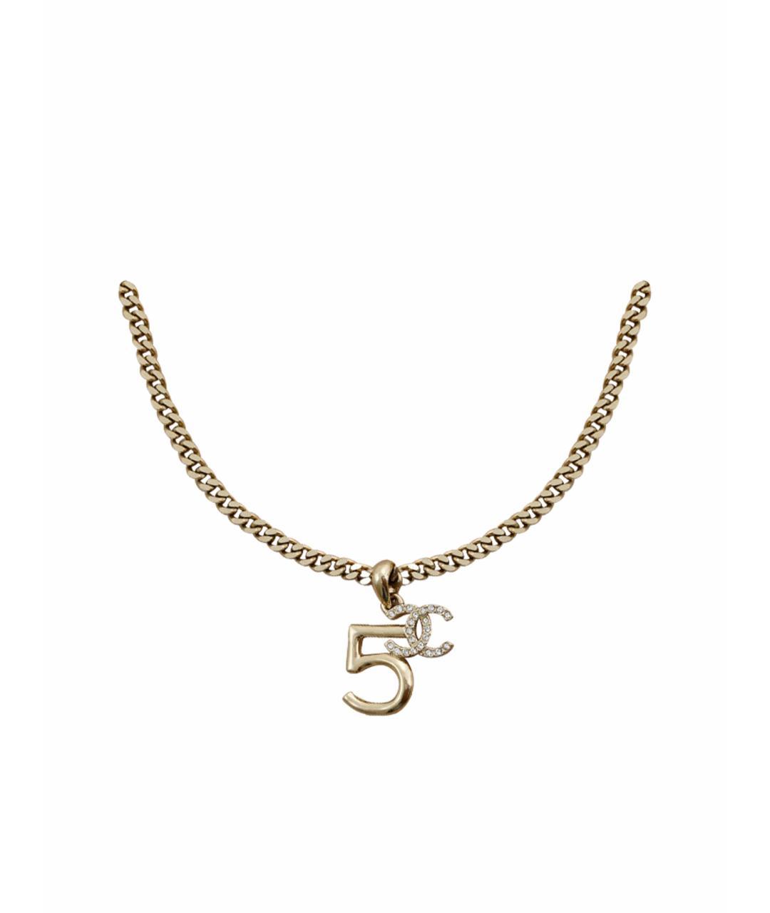 CHANEL Золотое латунное колье, фото 1