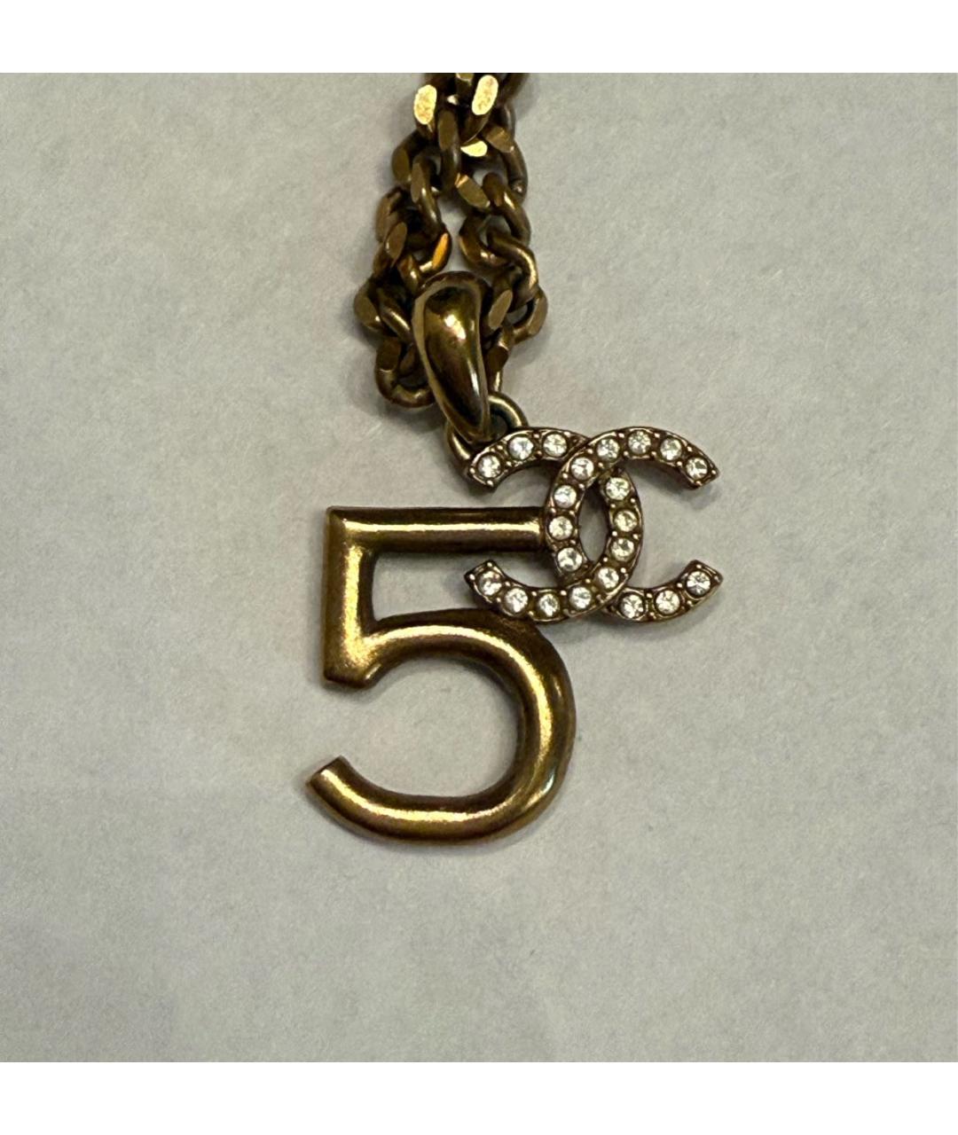 CHANEL Золотое латунное колье, фото 5